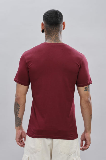 ADRO V-Neck T Shirt for Men, 100% Cotton Vneck Tshirt is Ideal for Casual wear, Workouts and Loungewear, Adding a Stylish Touch.