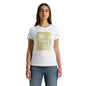 Pepe Jeans White Foil Print Short Sleeve T-Shirt
