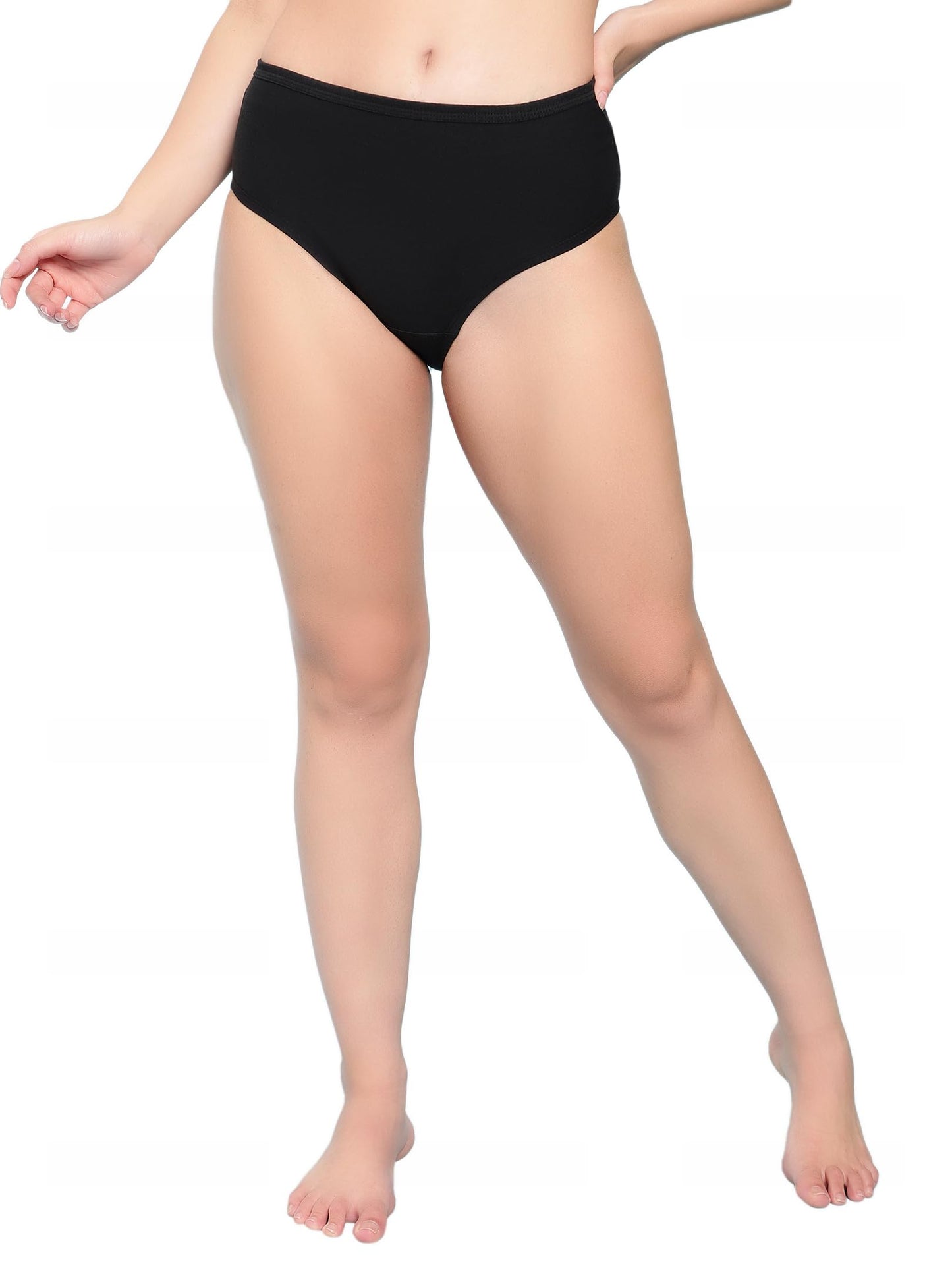 Shasmi Womens Super Combed Cotton Mid Low High Rise Coverage Hipster Full Briefs Breathable with Concealed Waistband Ladies Und