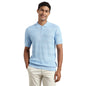 Nobero MenS Self Design Regular Fit Polo Shirt (1M-Twpo-R0016_Powder Blue