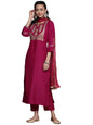 Varanga WomenS Silk Blend Kurta Set (Nv_Vskd159_Purple