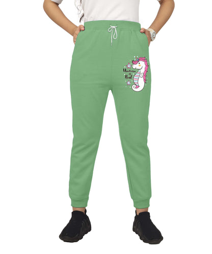 Kyda Kids Girls Cottonblend Printed Track Pants (Pack Of 1)
