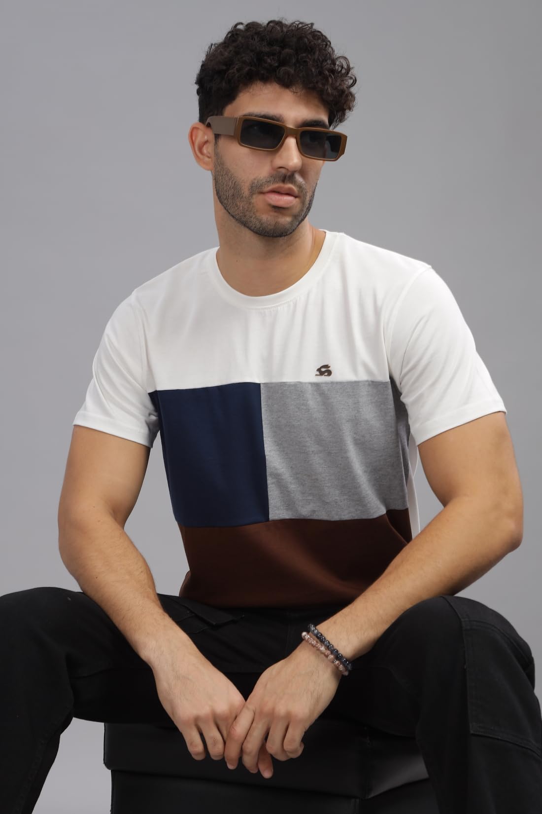 ADRO Tshirt for MenMulti Color T-Shirt for MenCotton T-ShirtMens TshirtRN8-24-WHNBBR