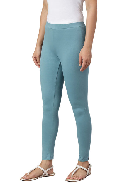W for Woman Aqua Knitted Cotton Lycra Tights