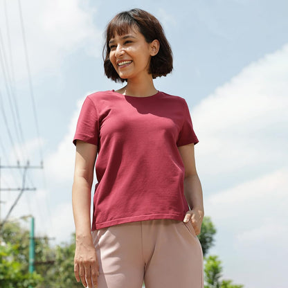BlissClub Women The Last tee |Stays New for 750+ Days | Crop Length | Womens t-Shirt | Short Sleeves | 10X Durable | Cotton Tee