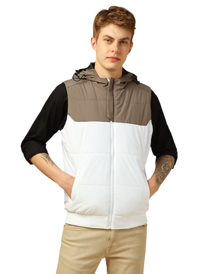 Dennis Lingo Men Regular Fit Polyester Sleeveless Colorblock Jackets