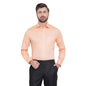 Turtle Men 100% Cotton Orange Solid Slim Fit Formal Shirt