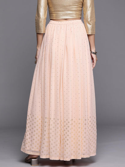 Libas Polyester Classic Skirts Pink