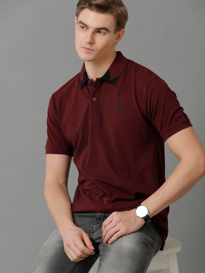 ADRO Premium Cotton Polo for Men (PN23-H-PLN-MR_Maroon)