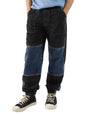 The Souled Store Dawn Men and Boys Blue and Black Baggy Fit Joggers