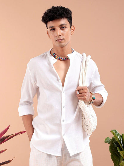 The Indian Garage Co Mens Slim Fit Shirt (0923-SHHTRS-03_Black