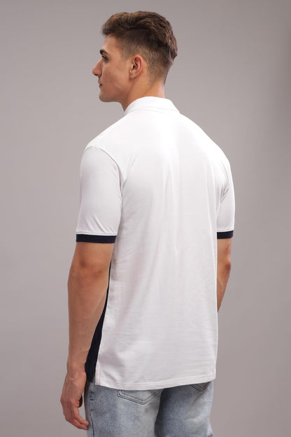 ADRO Regular Fit Polo Tshirt in 100% Cotton Multi Color Polo Also in Plus Size_PN24-L1-WHAQNB
