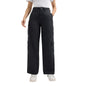 Women Black Straight Fit High Rise Cargo Jeans