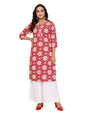 Rangita Maroon Rayon Straight Printed Knee Length Kurti | Kurta For Women_Xl
