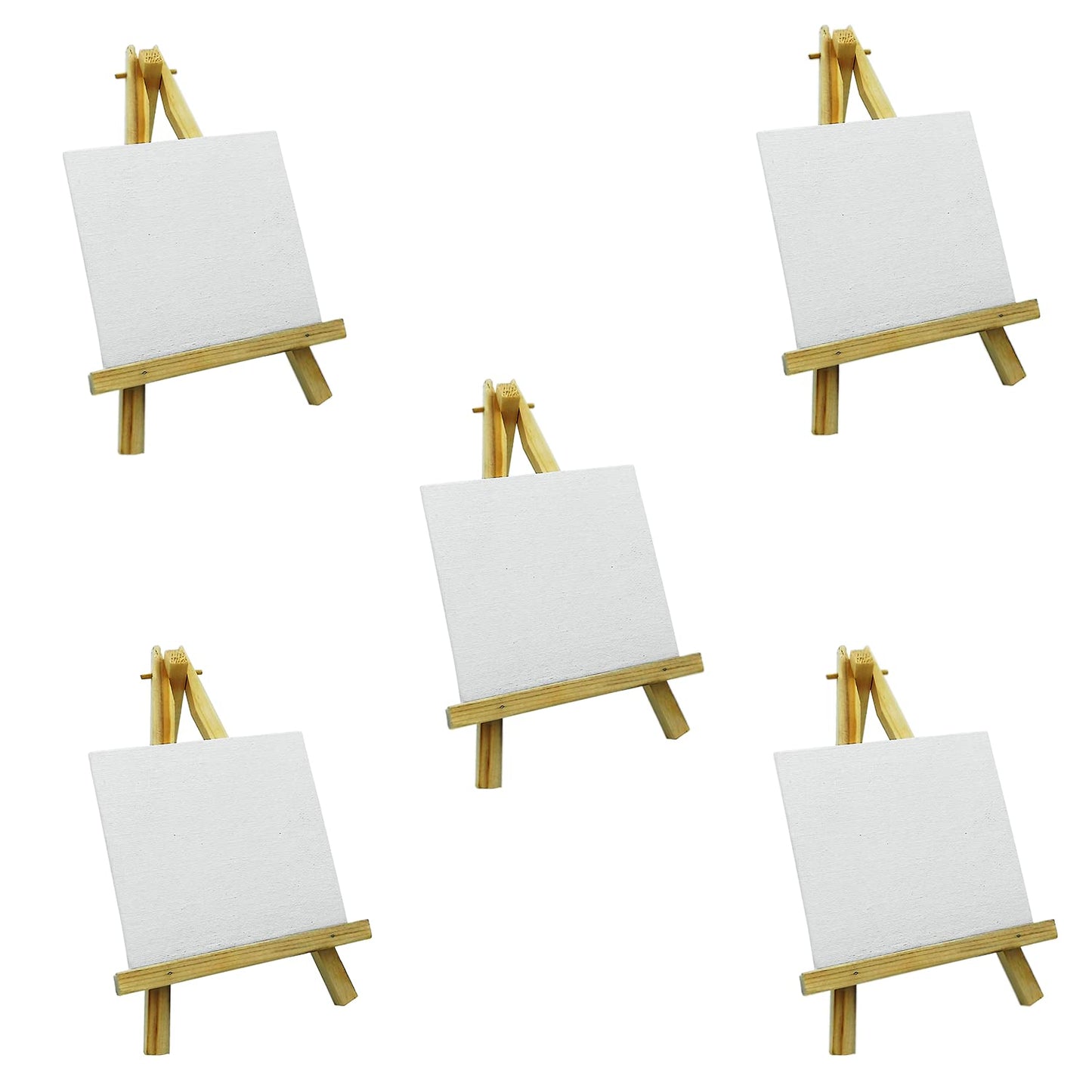 Eduway 6 Inch Mini Wooden Display Easel Tripod Stand For/Sketch Accessories/Natural Craft/Art/Painting/Mini Canvas/Photo Frame/B