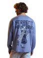 The Souled Store Demon Slayer: Obanai Men and Boys Round Neck Blue Graphic Printed Cotton Breathable Lightweight All-Season Full