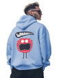 Veirdo Mens Cotton Fleece Regular Fit Hoodie Full Sleeve Skull Back Graphic Printed Jumper Power Sweatshirt