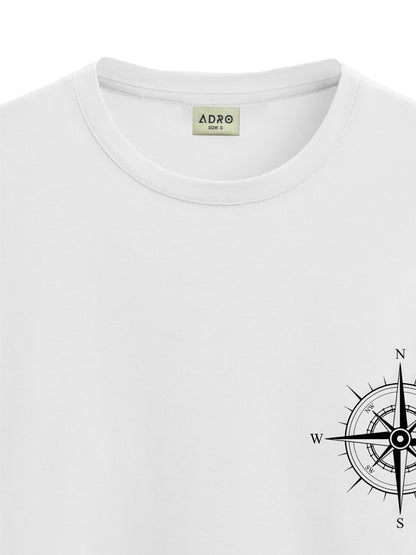 ADRO Tshirt for Men | Printed T Shirt for Men | 100% Cotton Tshirt | Graphic Printed T-Shirt | Chest Printed Tshirt | Unisex Tsh