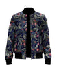 Veirdo Mens Leaves Printed Zip Up Cotton Shacket/Jacket