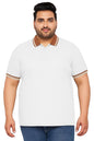 Veirdo Mens Cotton Short Sleeve Regular Fit Classic Polo Collar Plus Size T-Shirt
