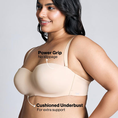 Nykd (Nyb027) Padded & Wired Ultimate Multiway Strapless Bra For Women | Anti Slip Bra With Seamless Neckline & Soft Detachable