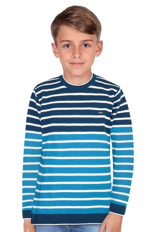 Allen Solly Boys Striped Casual Cotton Pullover