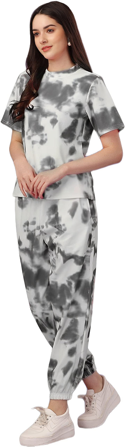 ELLITI Womens Night Suit Set for Women, Lounge Wear, Printed Top and Pyjama Set for Women Nightwear/Loungewear/Night Dress for