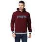 Pepe Jeans Mens Len Hooded Sweatshirt, Burgundy,L