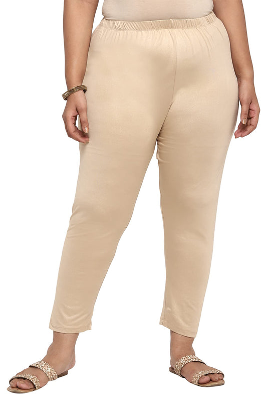 Aurelia Womens Stretchable Ankle Length Leggings | High Rise Elasticated Leggings for Women