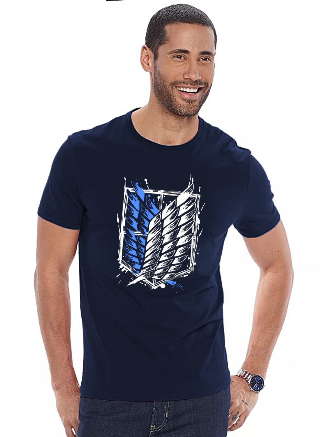ADRO Mens Attack on Titan Cotton T-Shirt (S)