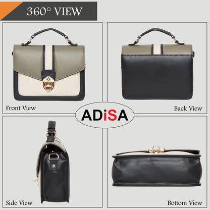 ADISA Womens Sling Bag (Olive)