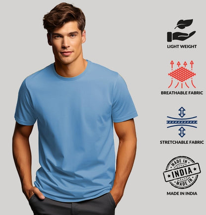 ADRO T Shirts Pack of 2 Mens Tshirts Cotton T Shirts for Men Tshirt T-Shirts Combo T Shirts Tshirts for Men Plain Solid Tshirts