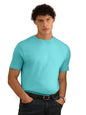 The Souled Store Supima: Airy Blue Men and Boys Regular fit Solid Half Sleeve Cotton Blue Color Men Supima T-Shirts