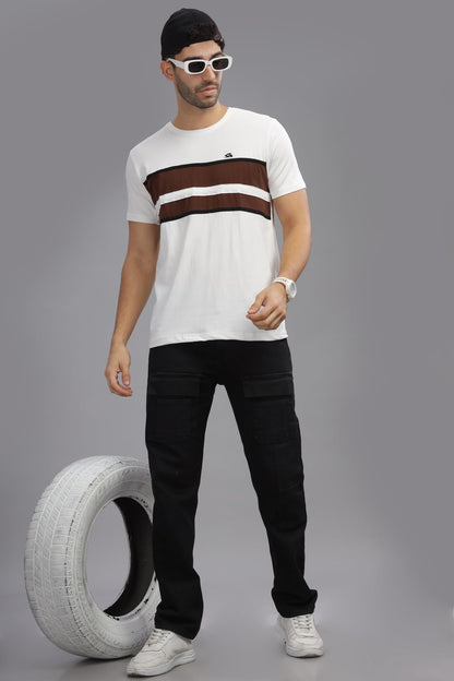 ADRO Tshirt for MenMulti Color T-Shirt for MenCotton T-ShirtMens TshirtRN8-24-WHBR