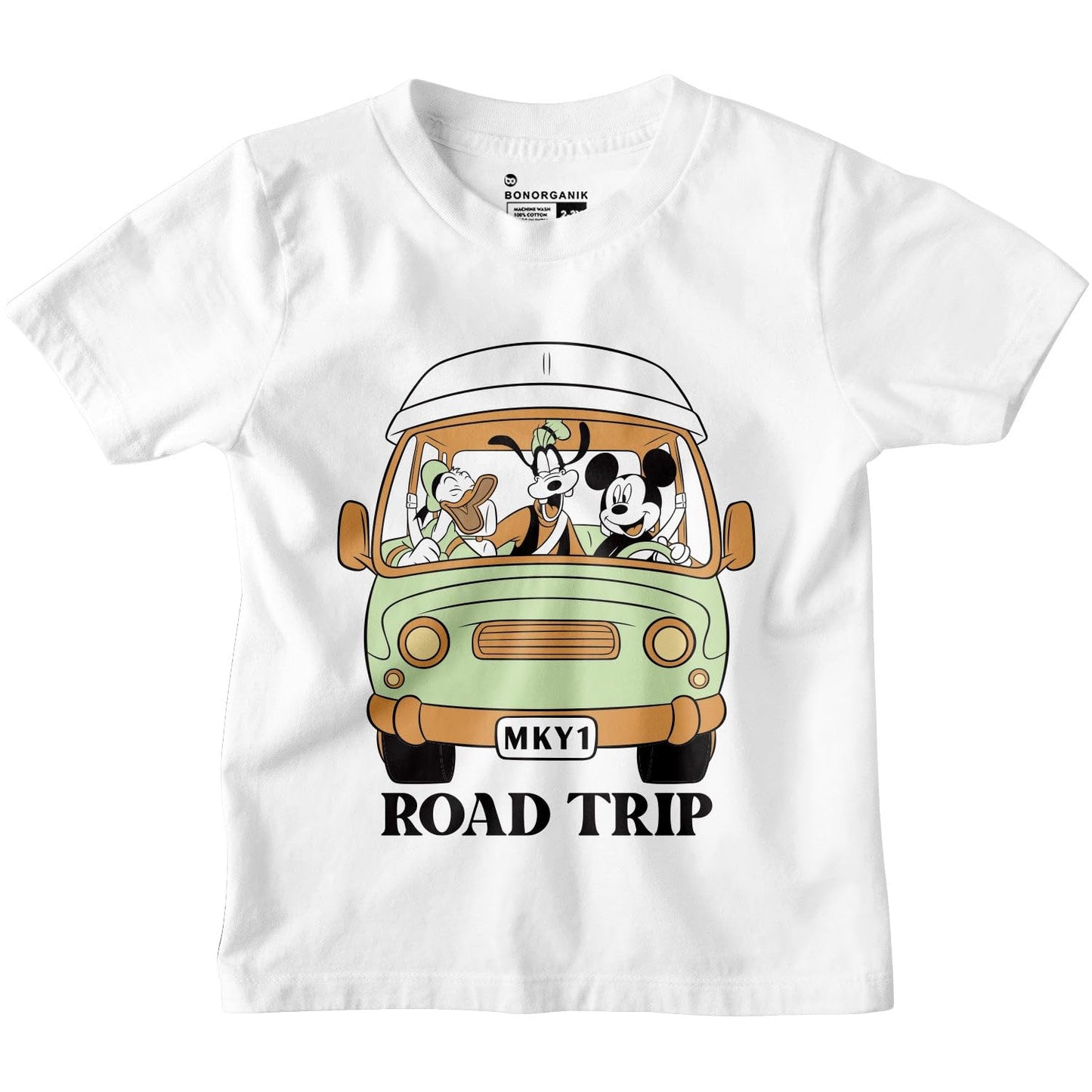 Bon Organik Boys Regular Fit T-Shirt (BON11017_White