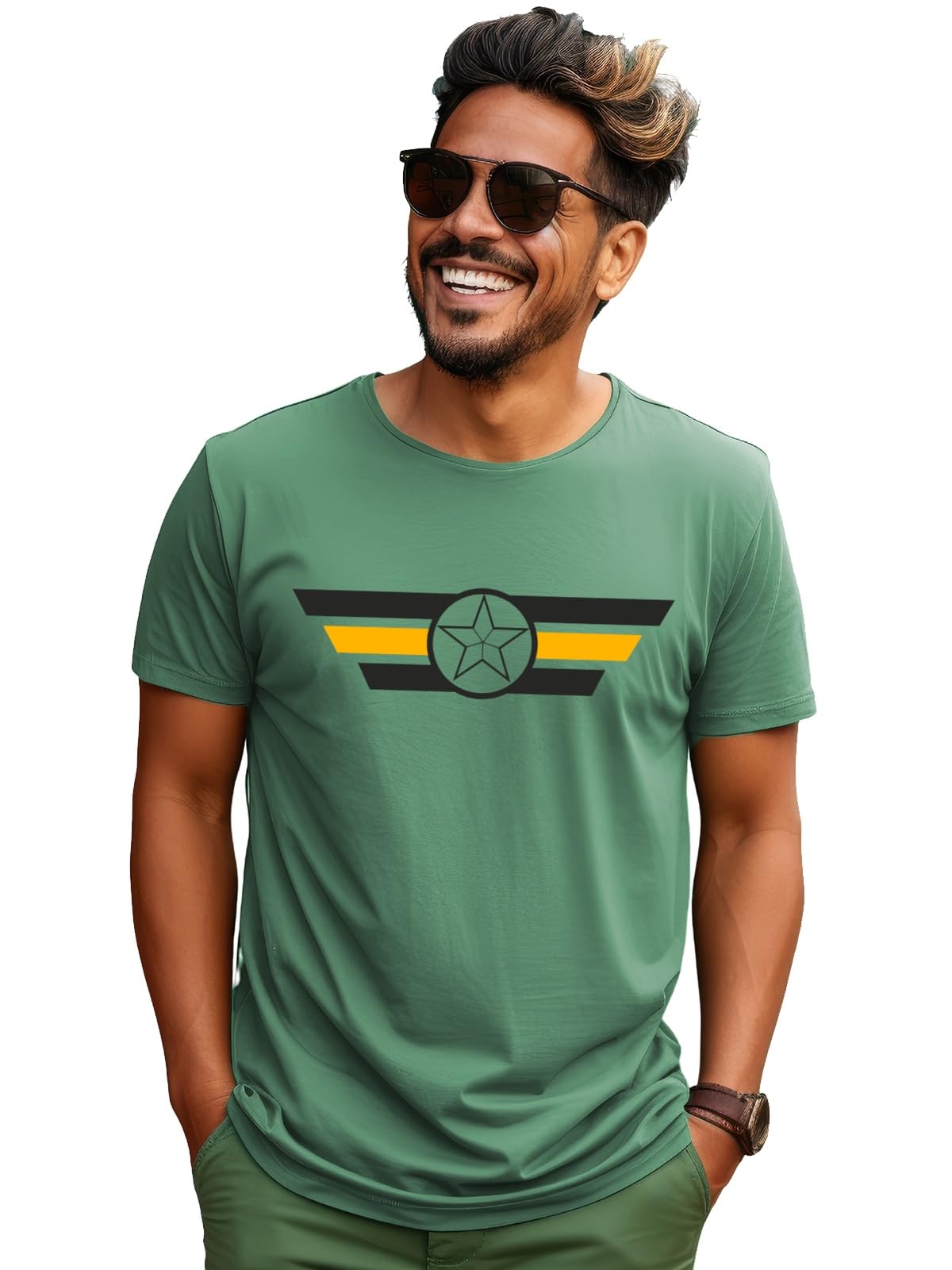 ADRO Tshirt for Men | Printed T Shirt for Men | 100% Cotton T-Shirt |Printed T Shirt | T-Shirts | RN24-CAP-PT