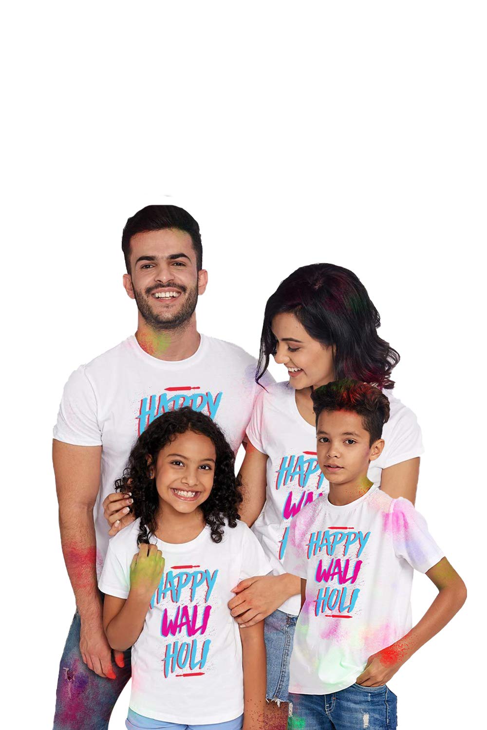 Bon Organik Happy Wali Holi Tshirts Family