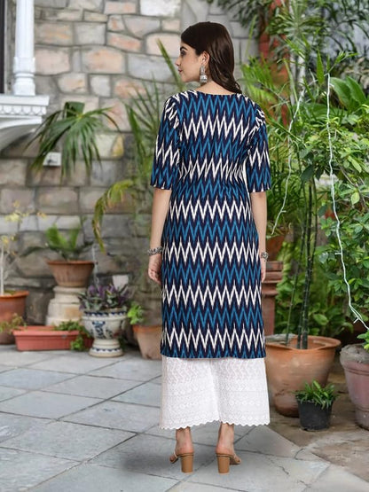 Pinkmint Festival Wear Printed Crepe KurtiS For WomenS Ll Ethnic Kurti Ll Comfortable Kurti (Pack Of 6)