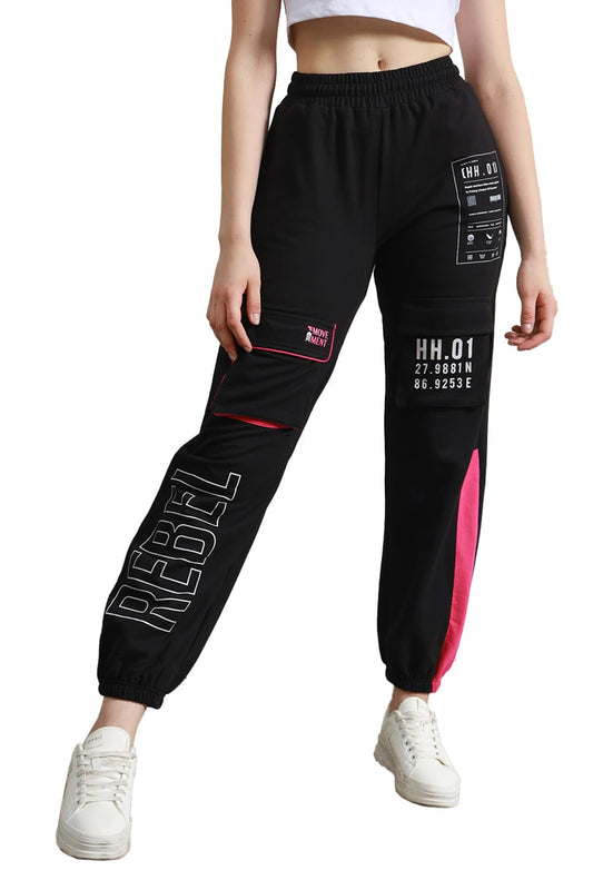 Hubberholme Women Black Smart Casual Summer Cotton Regular Fit Solid Trousers_29