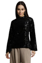 Allen Solly Women Regular Fit Polyester Full Sleeve Party Round Neck Top