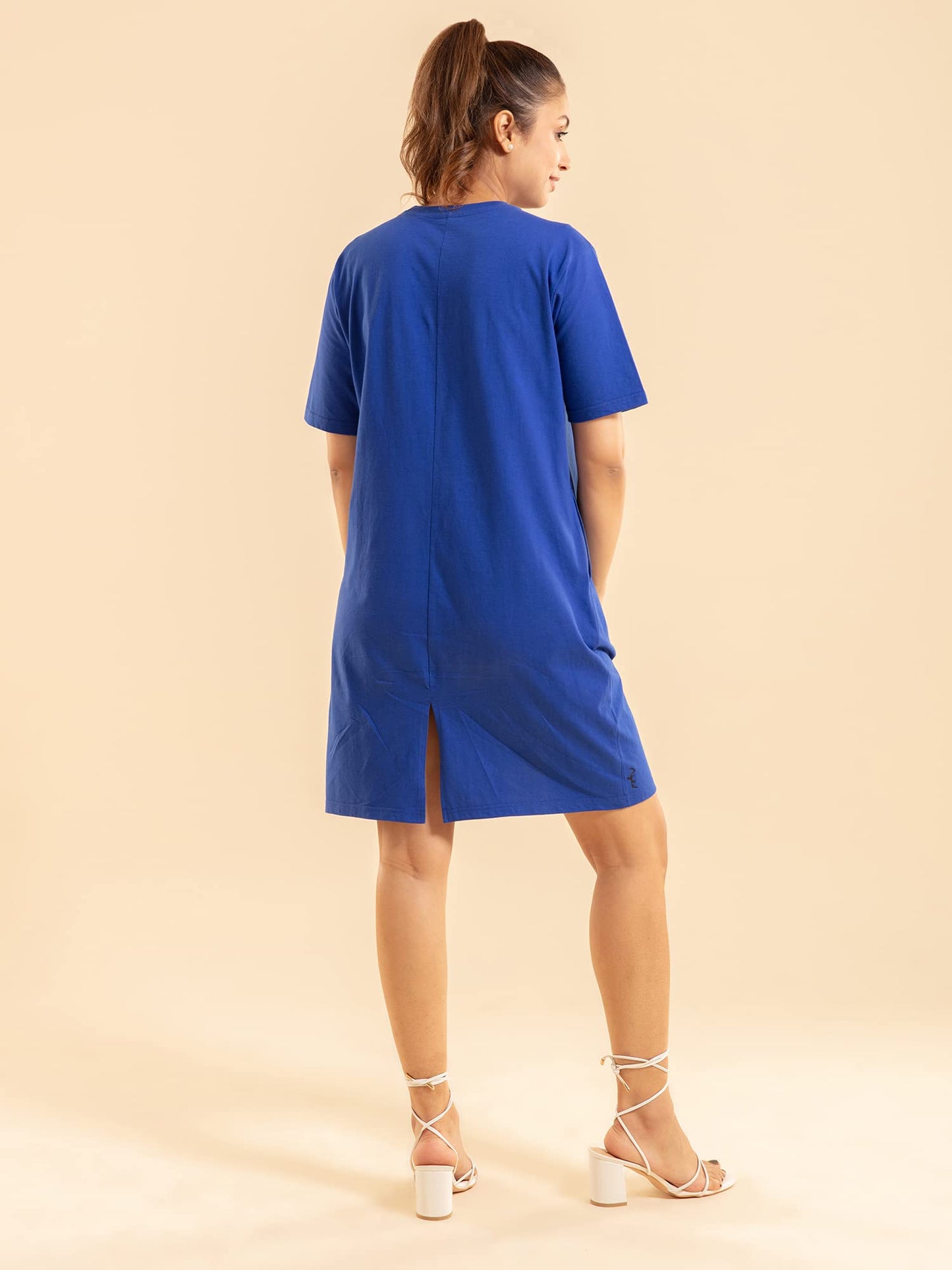 Nykd All Day Heart On My Sleeve Dress- Dress, Nyle102, Bright Cobalt