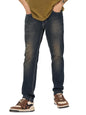 The Souled Store Denim: Slate Blue Men and Boys Buttoned Cotton Blend Slim Fit Jeans