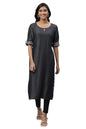 Aurelia Women Kurta 23AUA14477-701339-Black-S