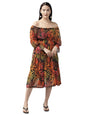 Aarika Womens Multi Color Printed Dress (Dr-Aw-013-Multi-L)