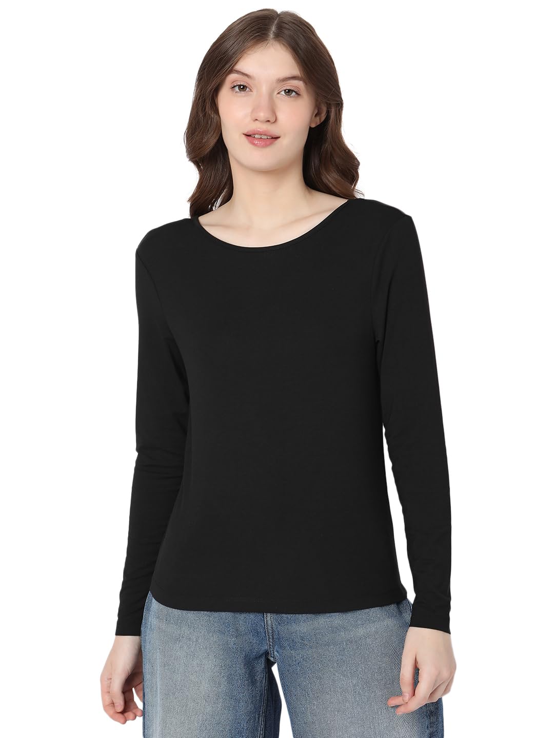 Vero Moda Regular Fit T-Shirt (123051902_Black_Xs)