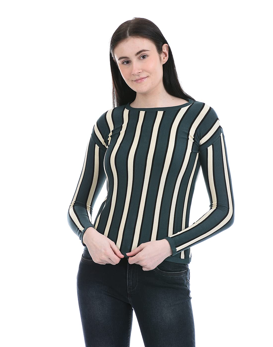 Pepe Jeans WomenS Cotton Pullover (Pl701703- Olive_L)