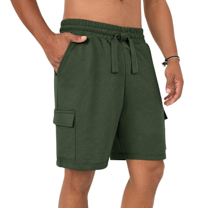 Nobero MenS Cargo Shorts (1M-Bwsh-R0082_Olive Green