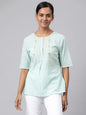Fabindia Women Embroidered Top Cotton_L