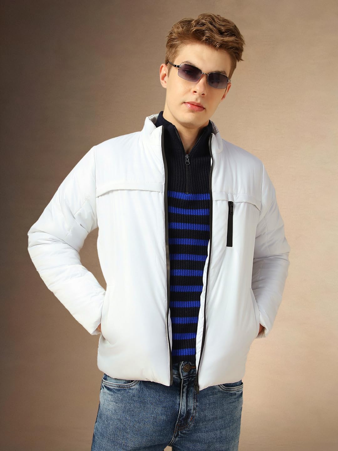 Dennis Lingo Men Regular Fit Polyester Full Sleeves Solid Jackets