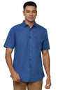 Allen Solly Men Slim Fit Casual Cotton Linen Short Sleeve Shirt